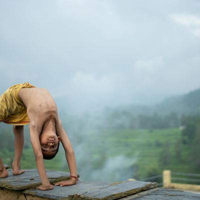 Illustration of a person in Mountain Pose.